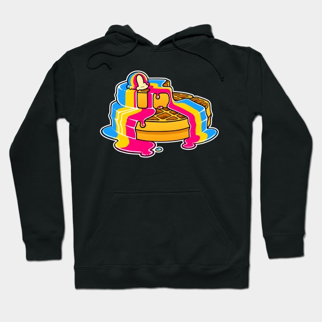 Pan Pansexual Pride Waffles LGBT Hoodie by FlannMoriath